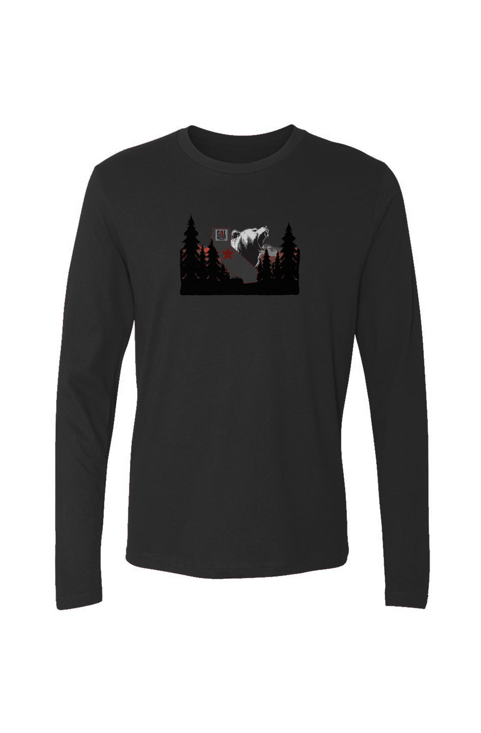 CNO Mountain Bear Men's Cotton Long-Sleeve Crew