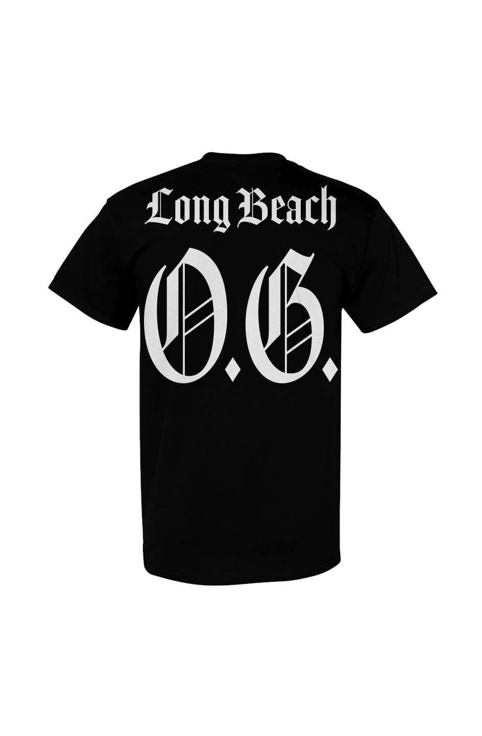 O G Long Beach Gildan Cotton T Shirt