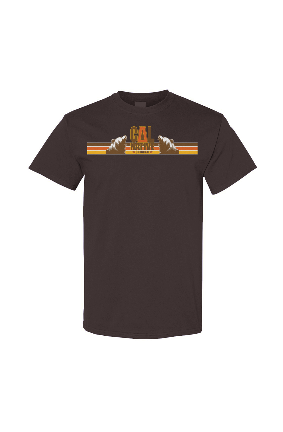 Retro Statues Stripes Gildan Cotton T Shirt