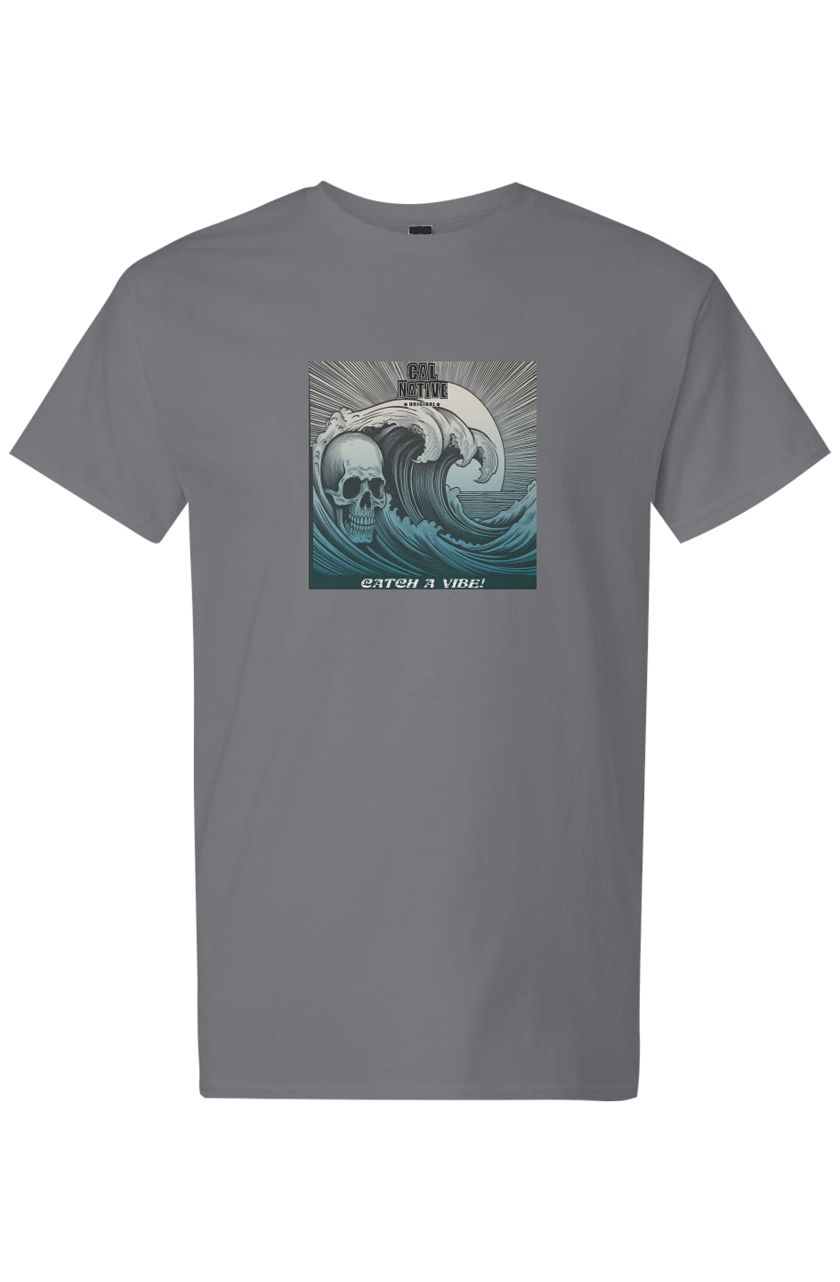 CNO Skullwave Blue Light Cotton T-Shirt