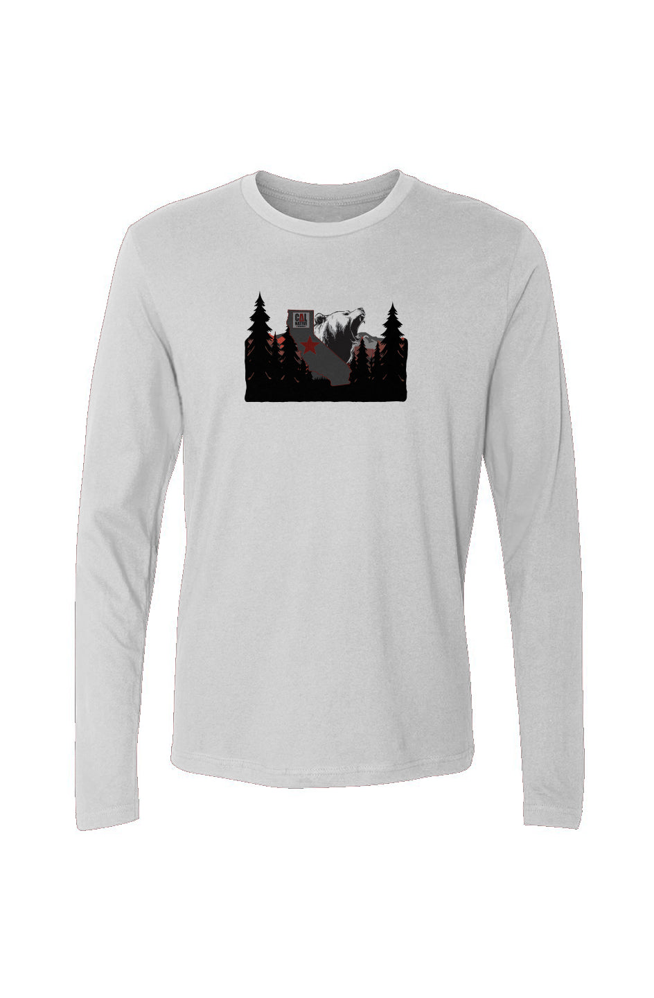 CNO Mountain Bear Men's Cotton Long-Sleeve Crew