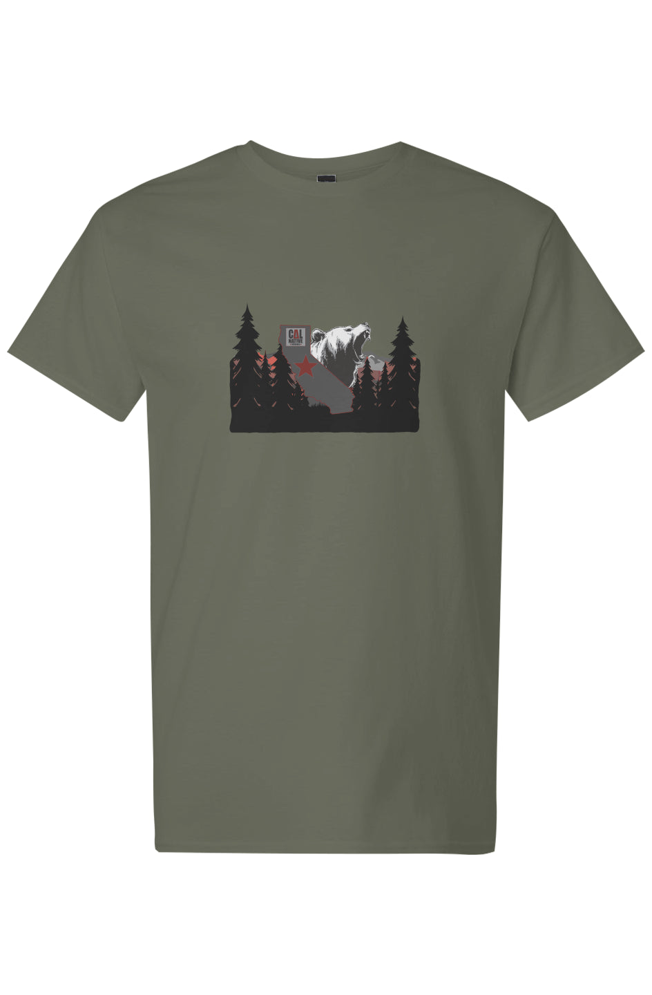 CNO Mountain Bear Light Cotton T-Shirt