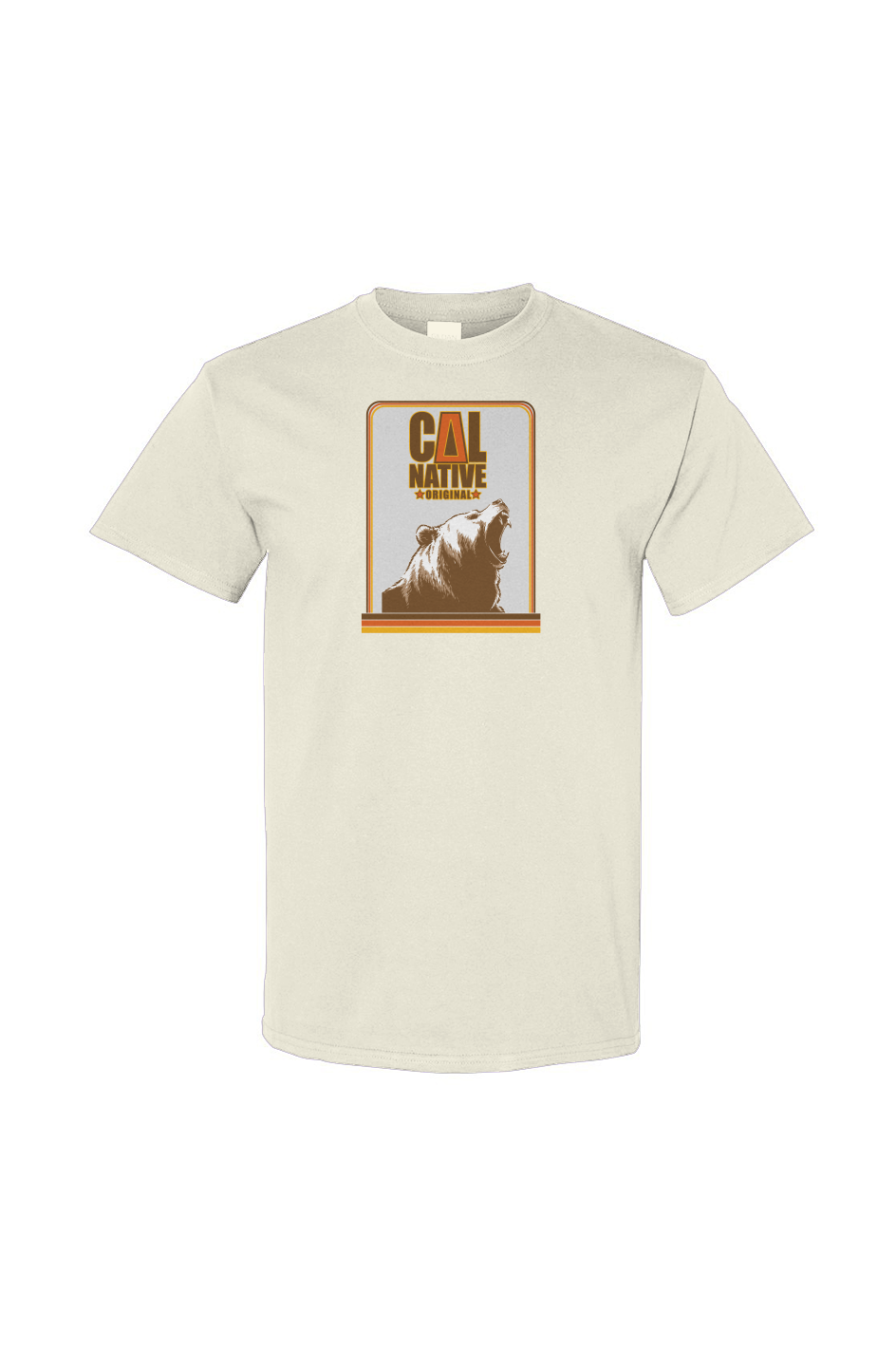 Retro Bear Statue Gildan Cotton T Shirt