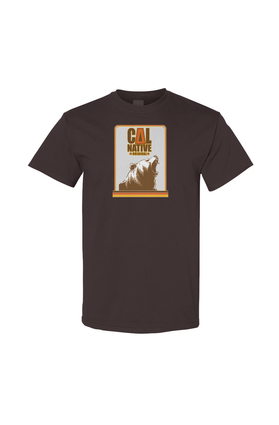 Retro Bear Statue Gildan Cotton T Shirt