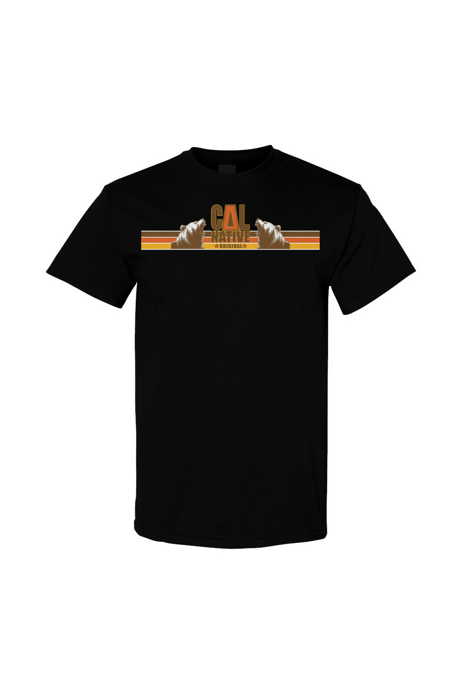 Retro Statues Stripes Gildan Cotton T Shirt