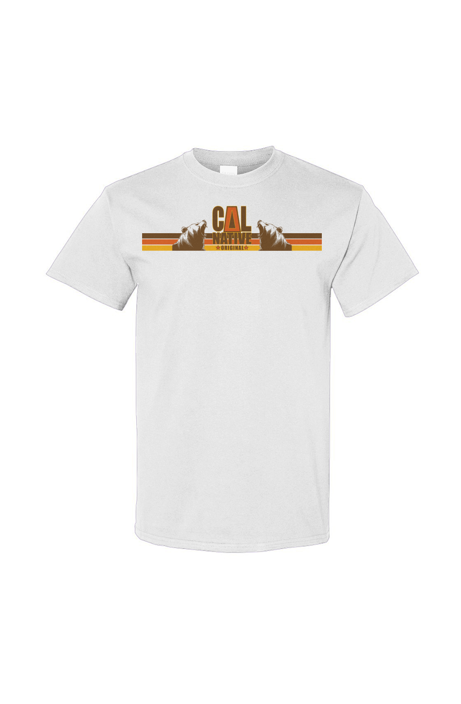 Retro Statues Stripes Gildan Cotton T Shirt